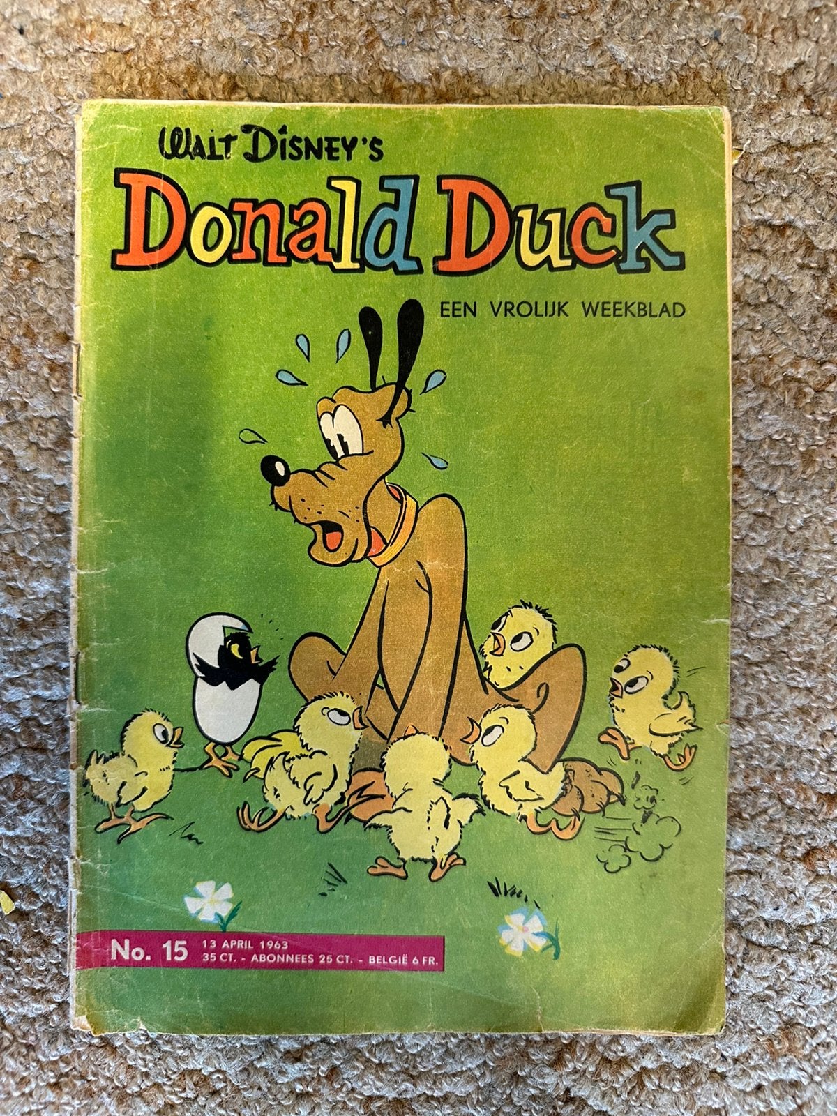 Donald Duck nr. 15 uit 1963, Boeken, Eén stripboek, Ophalen, Gelezen