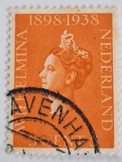 Nederland 1938 - nvph 311 - Regeringsjubileum, Postzegels en Munten, Postzegels | Nederland, Verzenden, T/m 1940, Gestempeld