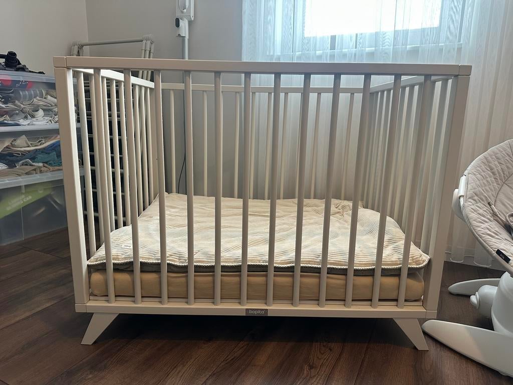 Bopita box creme | koeka boxkleed | veel meer als set te koo, Ophalen, Zo goed als nieuw, Boxkleed