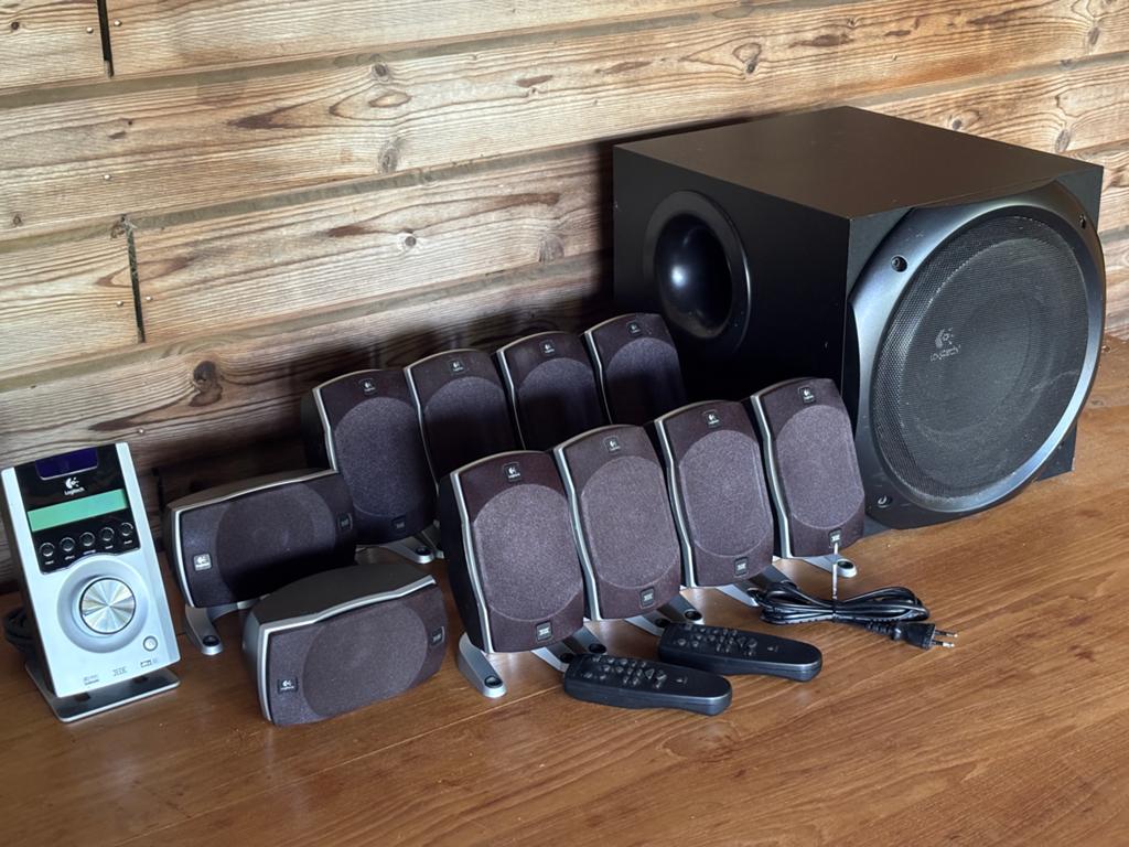 Logitech Z-5500 dolby surround DTS THX, Computers en Software, Pc speakers, Ophalen of Verzenden, Zo goed als nieuw, Audiokanaal 5.1