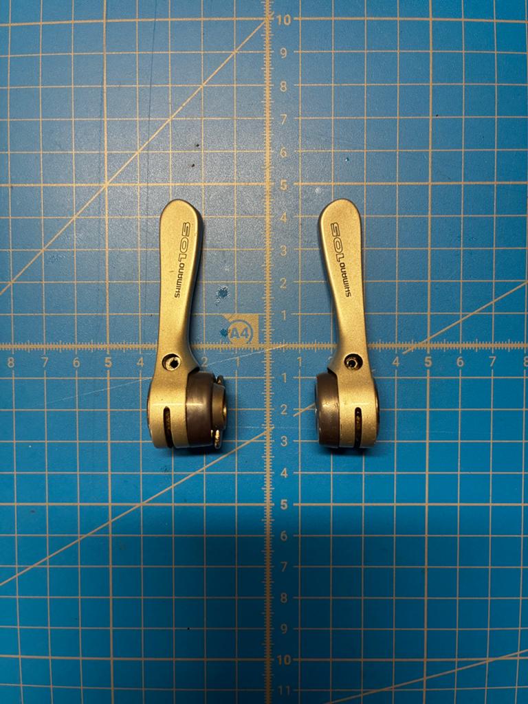Shimano 105 shifters, Overige merken, Gebruikt, Aluminium, Ophalen of Verzenden
