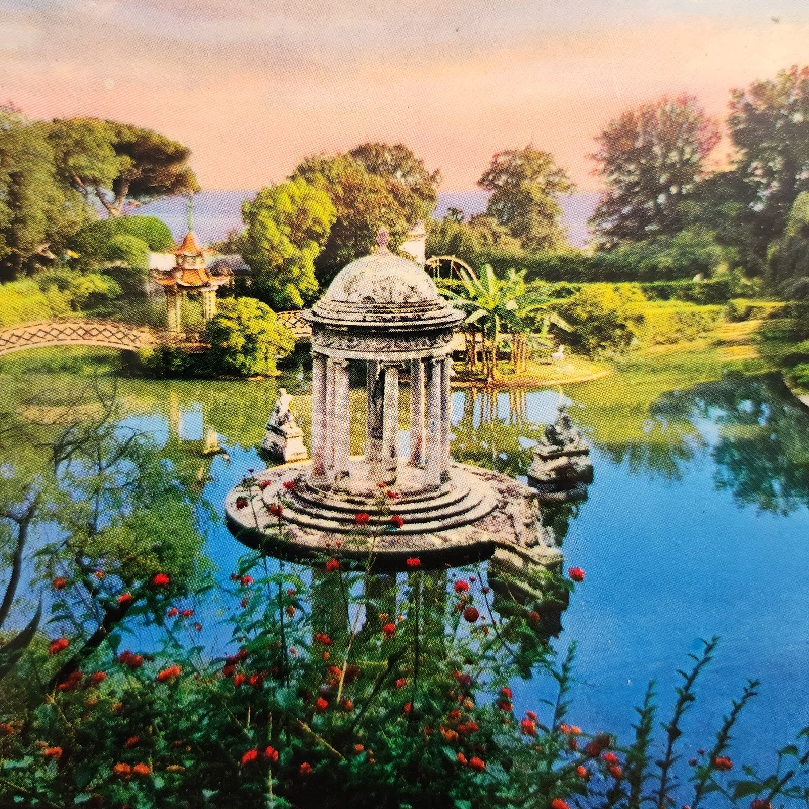 Kaart Villa Pallavicini, Pagoda en Diana Tempel, Genu, Verzenden, Italië