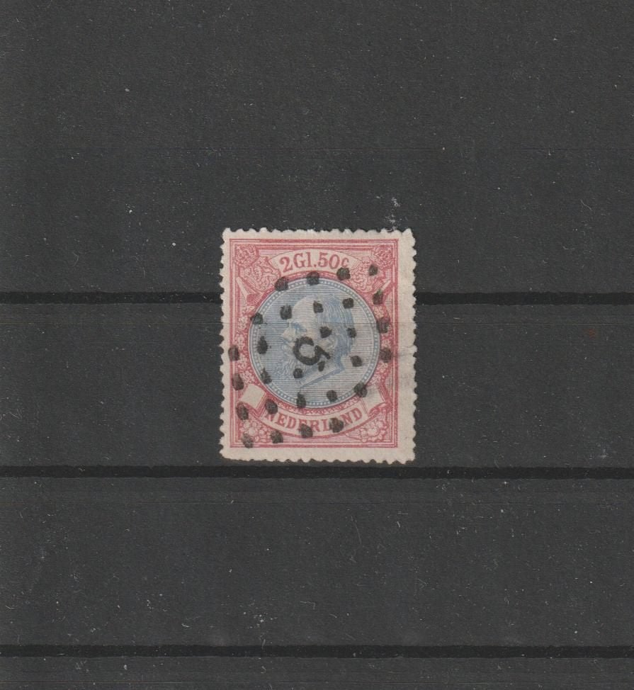 Nederland 1872, NVPH 29, Gestempeld., Postzegels en Munten, Ophalen of Verzenden, T/m 1940, Gestempeld