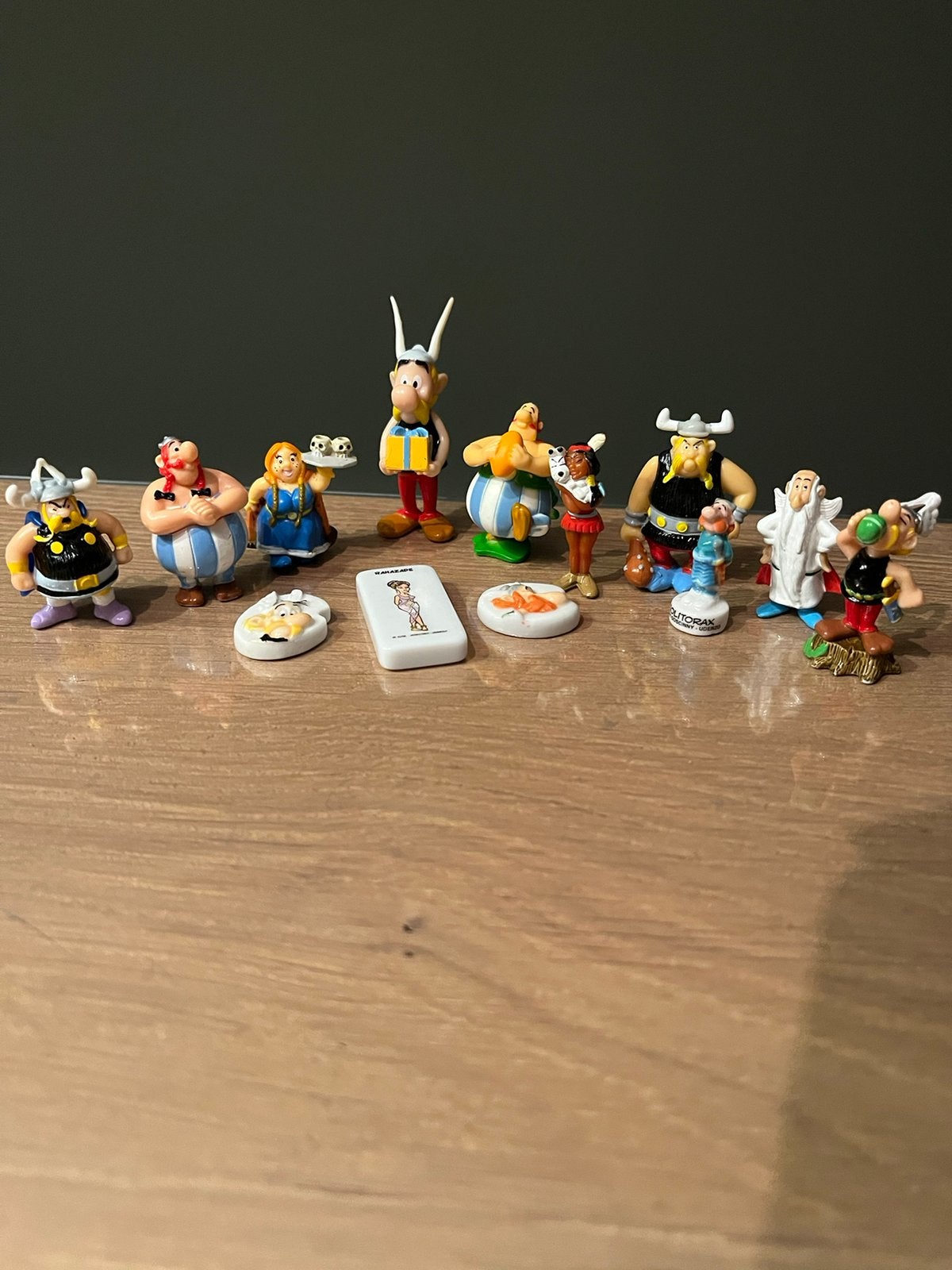 Gave set Asterix en Obelix poppetjes, Ophalen of Verzenden, Asterix en Obelix, Zo goed als nieuw, Beeldje of Figuurtje