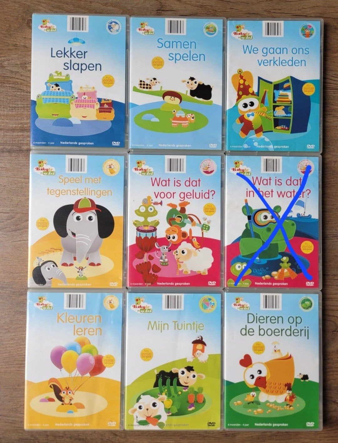 DVD's Baby TV 8 stuks, Alle leeftijden, Overige genres, Zo goed als nieuw, Ophalen of Verzenden
