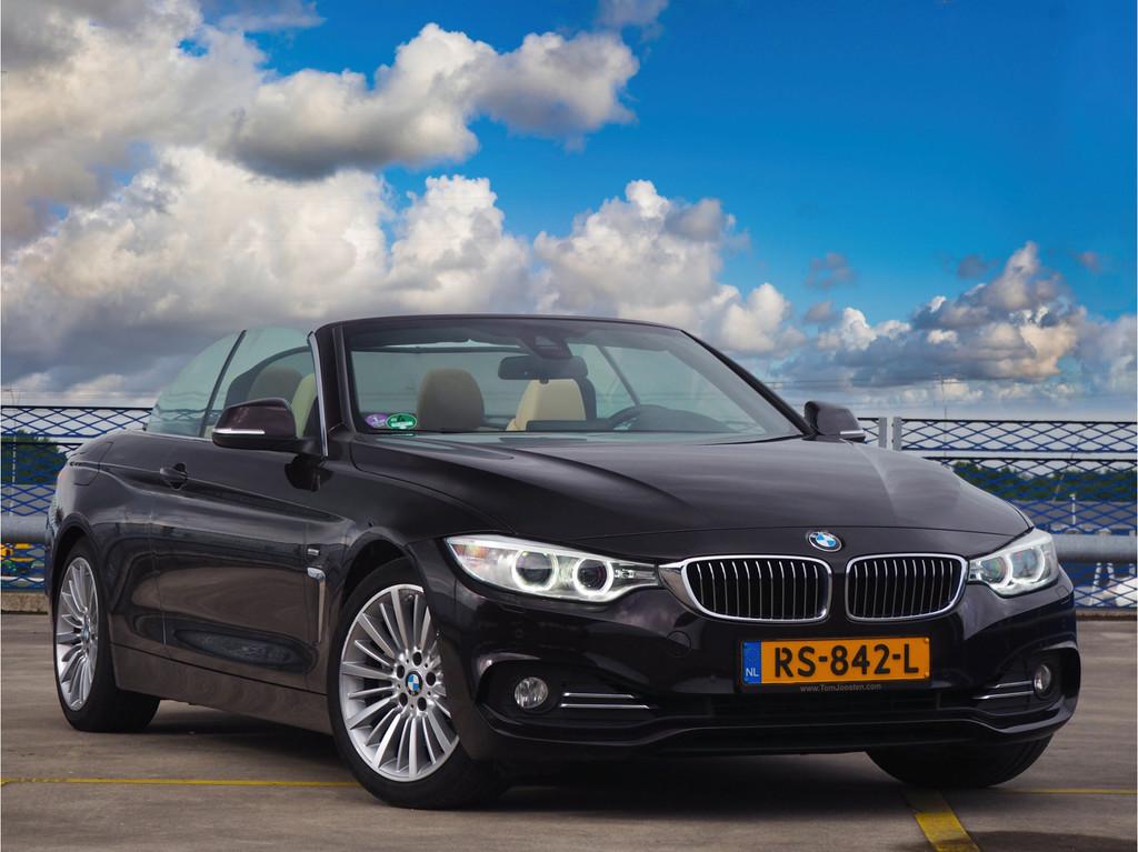 BMW 4 Serie Cabrio 435i Luxury Line - AIRSCARF - TREKHAAK, Achterwielaandrijving, Gebruikt, 4-Serie, 4 stoelen