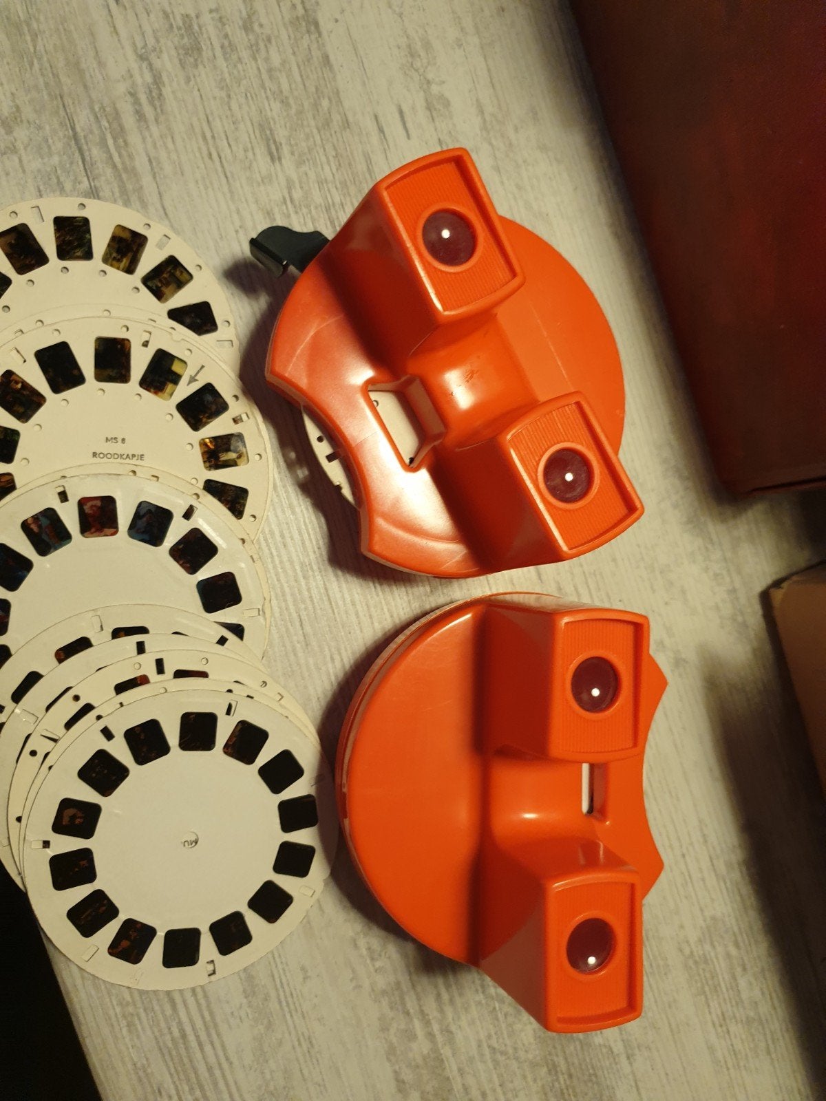 Vintage View-Master met diverse schijven, Audio, Tv en Foto, Ophalen of Verzenden, Gebruikt, Met scherm