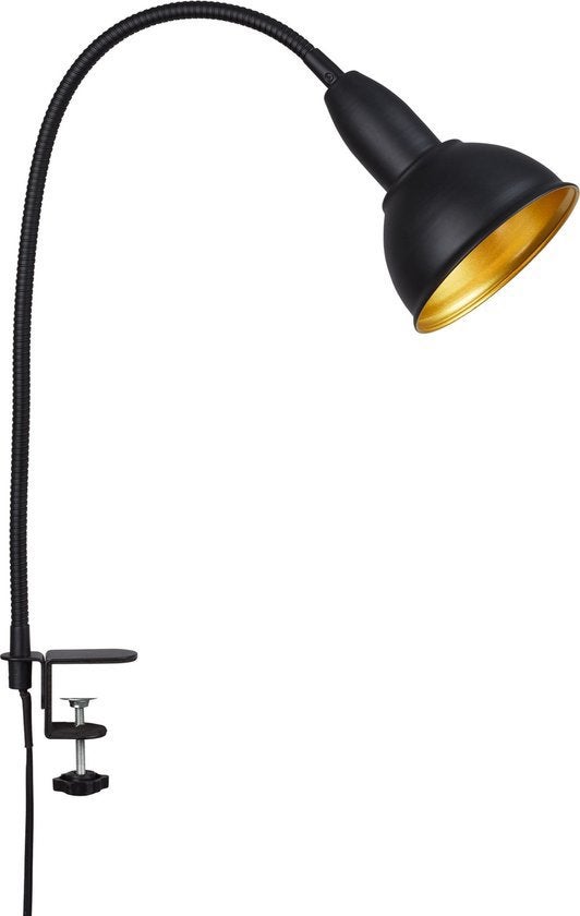 BRILONER HYGGE Klemlamp Retro Metaal Zwart-Goud  max. 25W, Ophalen of Verzenden, Nieuw, Metaal