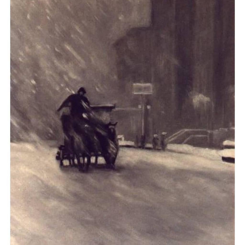 New York 1900 schilderij, Ophalen of Verzenden