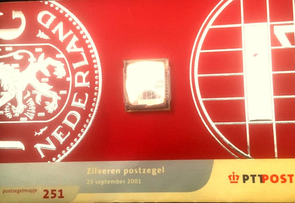 ZILVEREN POSTZEGEL, spec. uitg. FILATELISTISCHE DIENST PTT, Ophalen of Verzenden