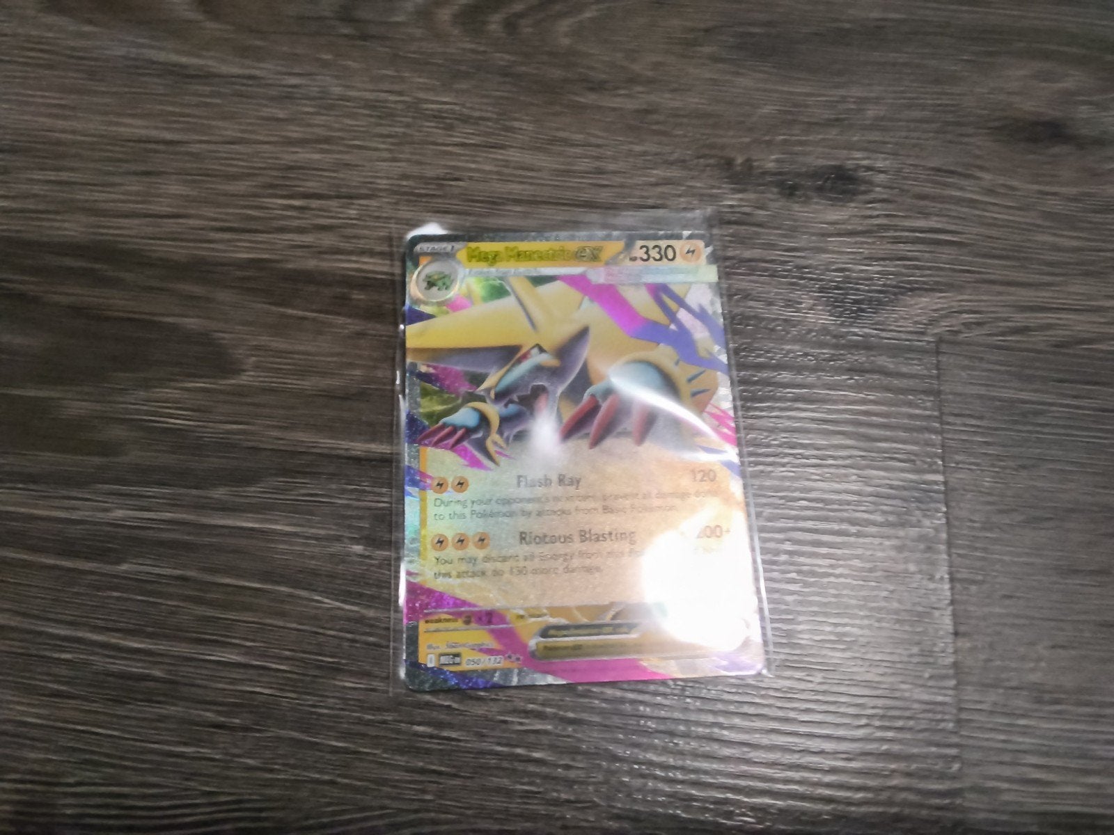 Mega Manectric EX 50/132 Pokémon Kaart - Mega Evolutions, Ophalen of Verzenden, Zo goed als nieuw, Losse kaart, Foil