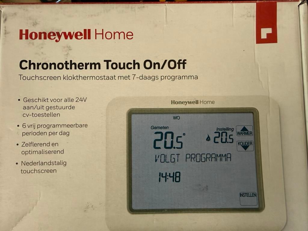 Honeywell Chronotherm Touch On/Off Thermostaat Nieuw, Ophalen of Verzenden, Slimme thermostaat, Nieuw