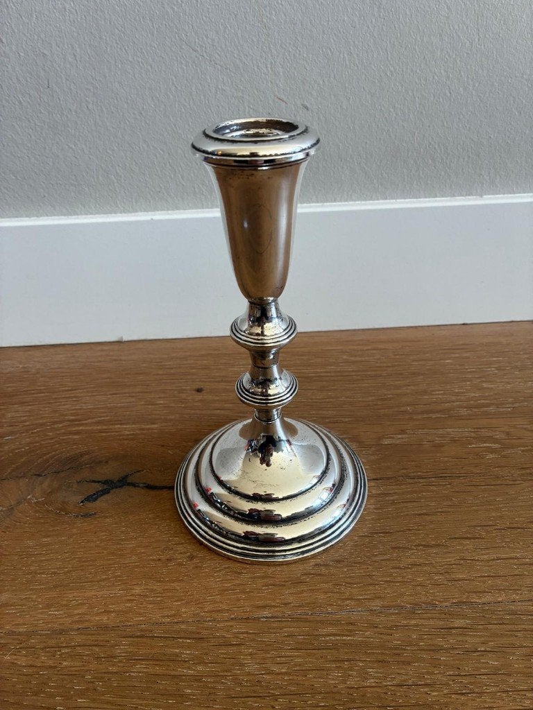 Sterling Zilveren -Empire- Kandelaar, Antiek en Kunst, Ophalen of Verzenden, Zilver