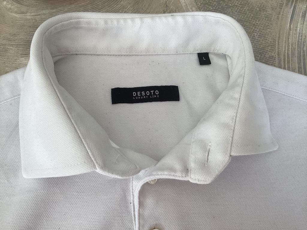 Zgan Desoto witte polo maat L, Kleding | Heren, Ophalen of Verzenden, Zo goed als nieuw