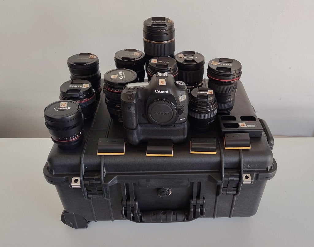Canon 5D Mark III plus lenzen set, Canon, Geheugenkaart, Ophalen of Verzenden, Zo goed als nieuw