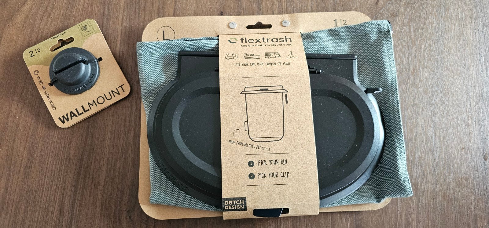 Flextrash Maat L - 9 liter. Verplaatsbare Prullenbak. NIEUW, Ophalen of Verzenden, Nieuw