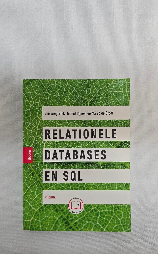 Relationele Databases en SQL 4e druk, Boeken, Programmeertaal of Theorie, Diverse auteurs, Ophalen of Verzenden, Zo goed als nieuw