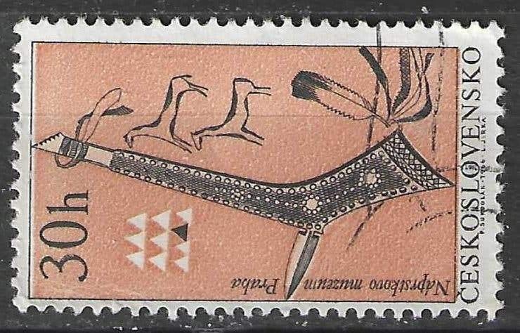 Tsjechoslowakije 1966 - Yvert 1493 - Etnologisch Museum (ST), Verzenden, Overige landen, Gestempeld