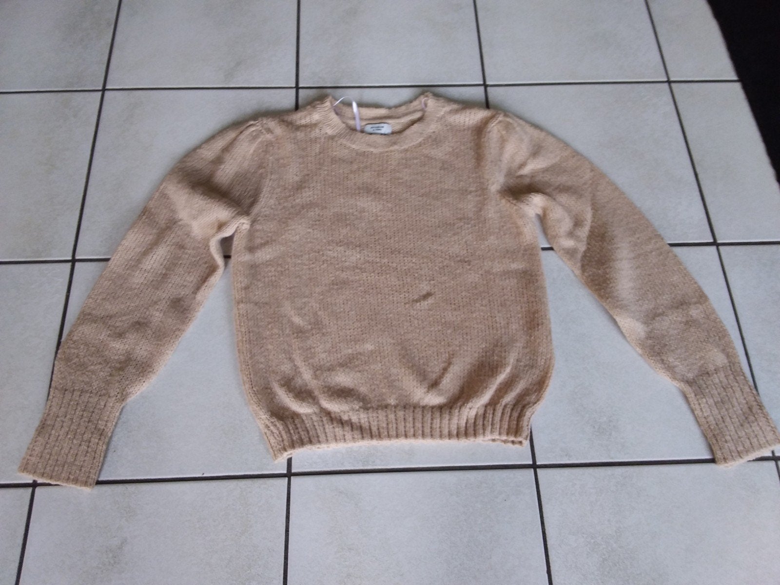 Beige trui van Jacqueline de Yong the S, Beige, Ophalen of Verzenden, Zo goed als nieuw, Maat 36 (S)