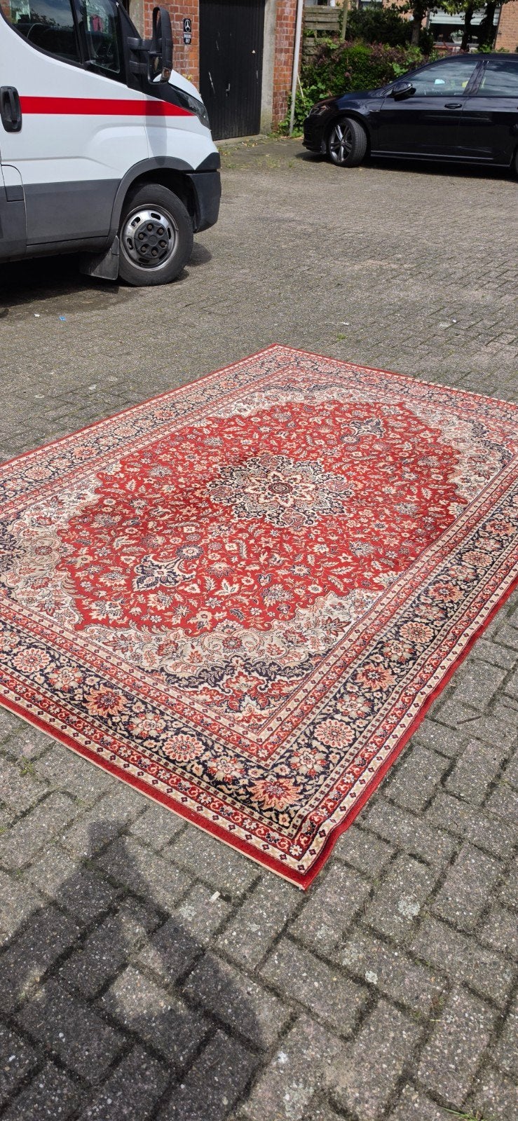 Prachtig groot vintage Perzisch wollen tapijt 300x200!, Huis en Inrichting, Stoffering | Tapijten en Kleden, Perzisch, 200 cm of meer