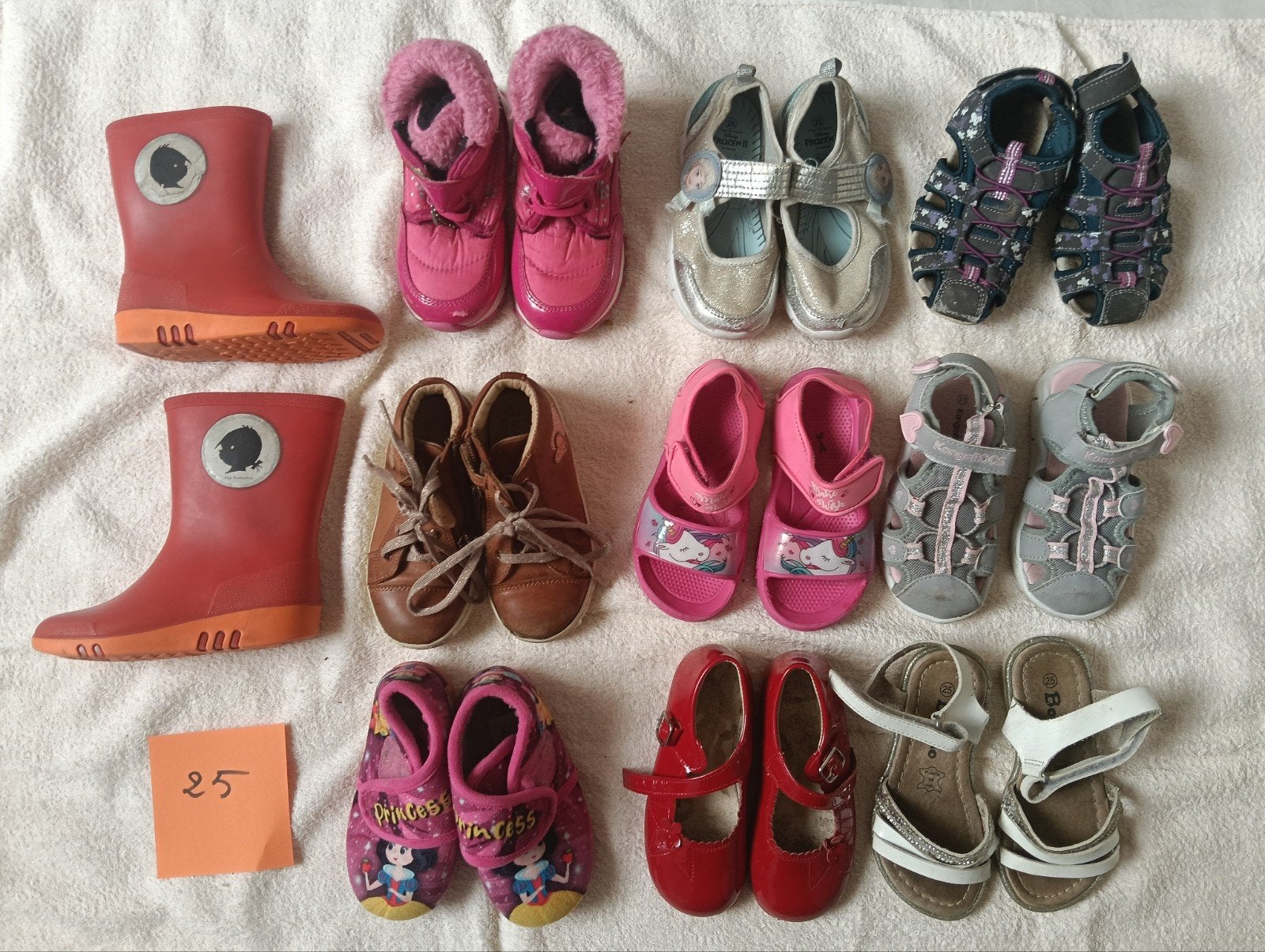Diverse kinderschoenen en laarzen - Maat 25, Ophalen of Verzenden, Gebruikt, Meisje
