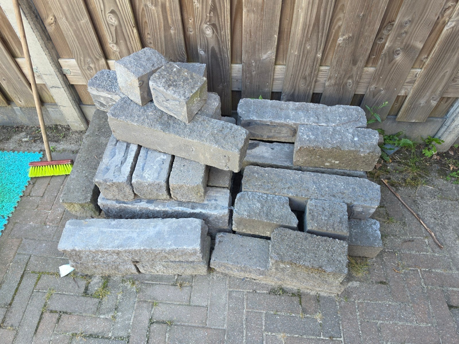 Stapelblokken voor bloembak/muurtje tuin, Ophalen, Overige materialen, Gebruikt, Overige typen