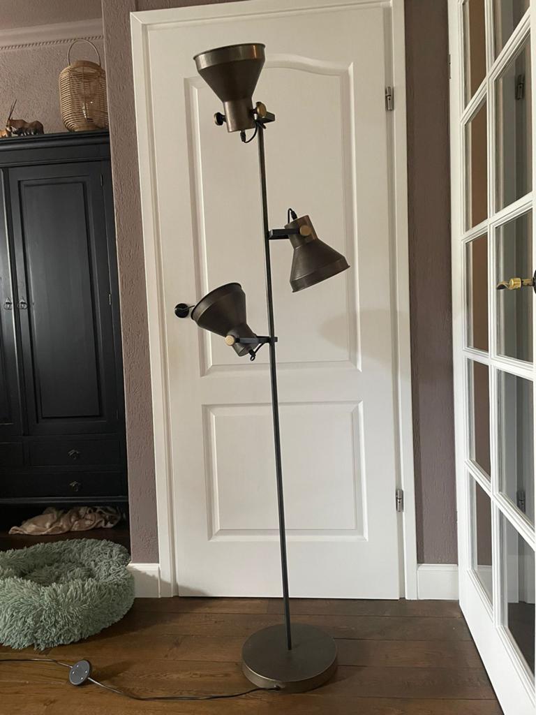 Vloerlamp, Ophalen, 100 tot 150 cm, Metaal, Landelijk