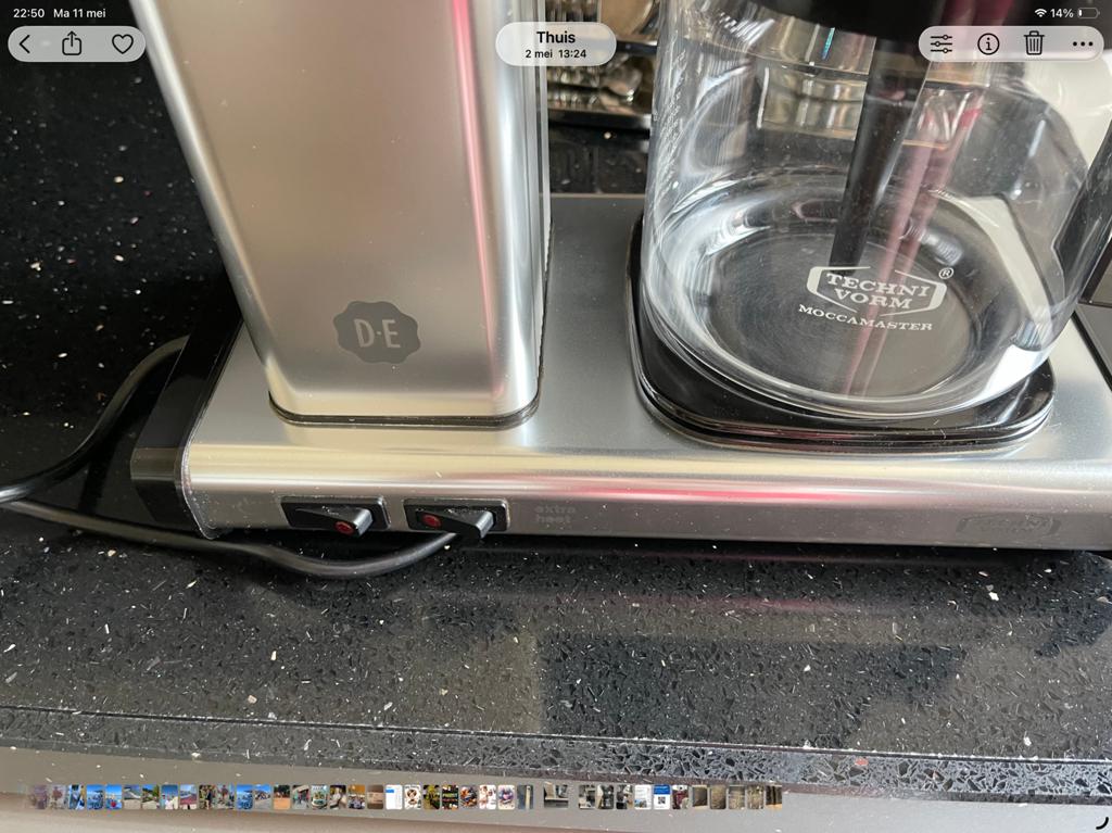 Moccamaster Koffiezetapparaat - Zo goed als nieuw, Witgoed en Apparatuur, Koffiezetapparaten, 10 kopjes of meer, Koffiemachine