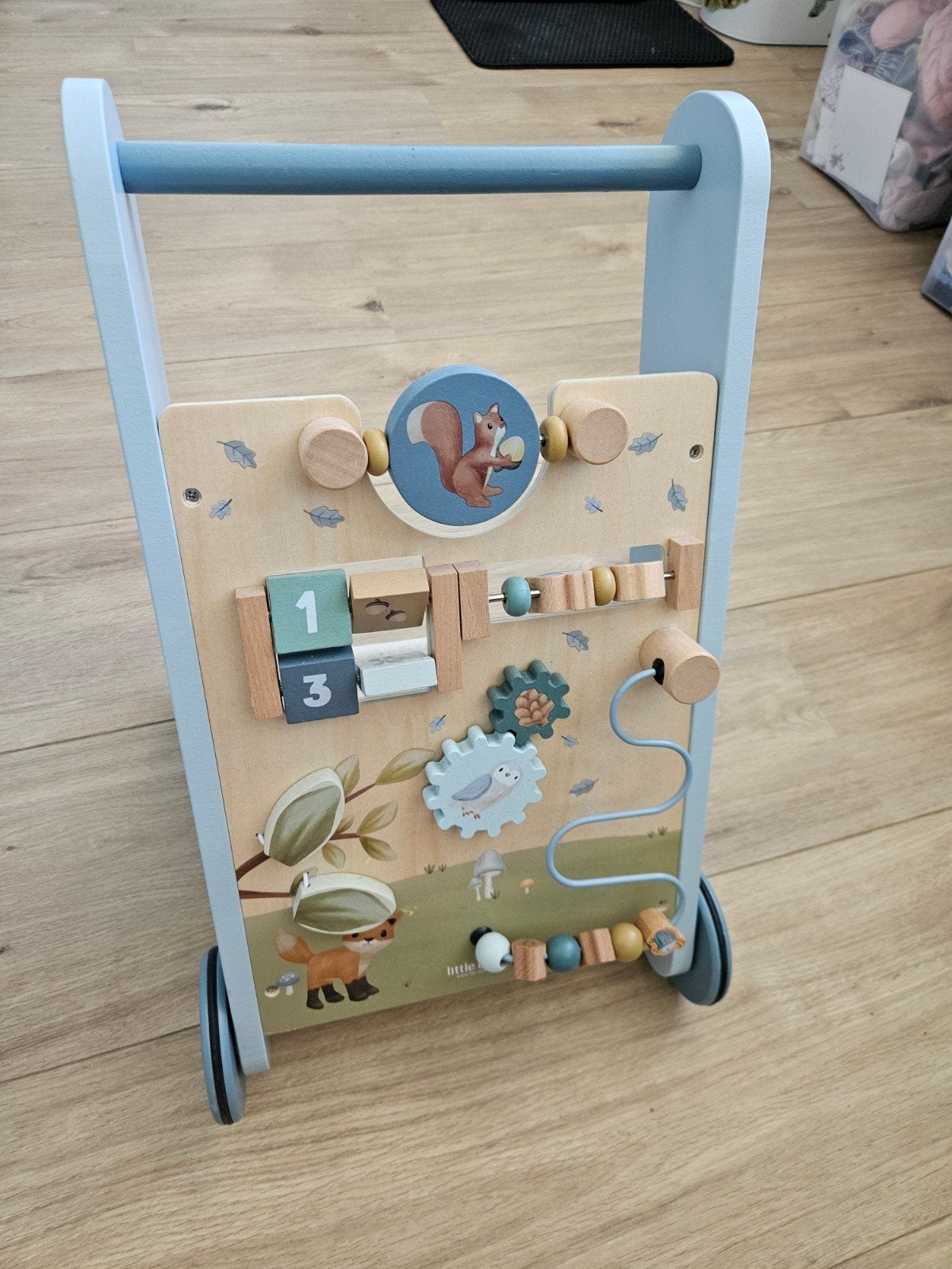 Little Dutch Loopwagen Blauw Bosdieren Thema, Ophalen of Verzenden, Zo goed als nieuw, Overige typen, Met wieltjes