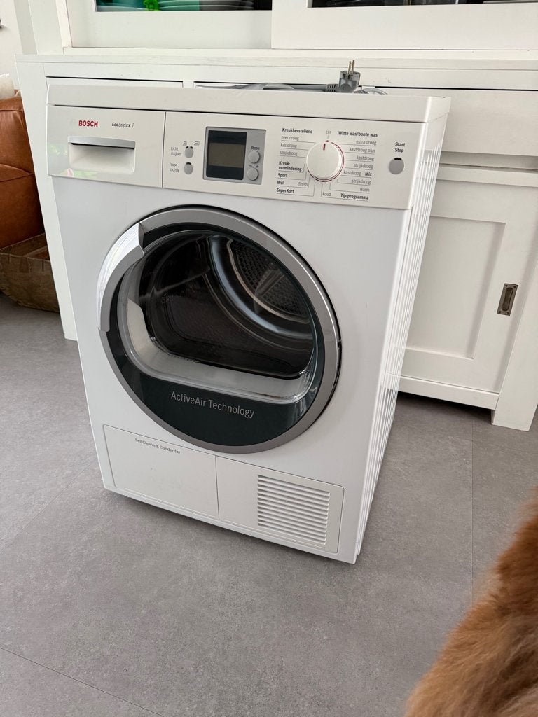 Bosch EcoLogixx 7 ‘ActiveAir Technology’ warmtepompdroger, Ophalen, Gebruikt, Minder dan 85 cm, Overige typen