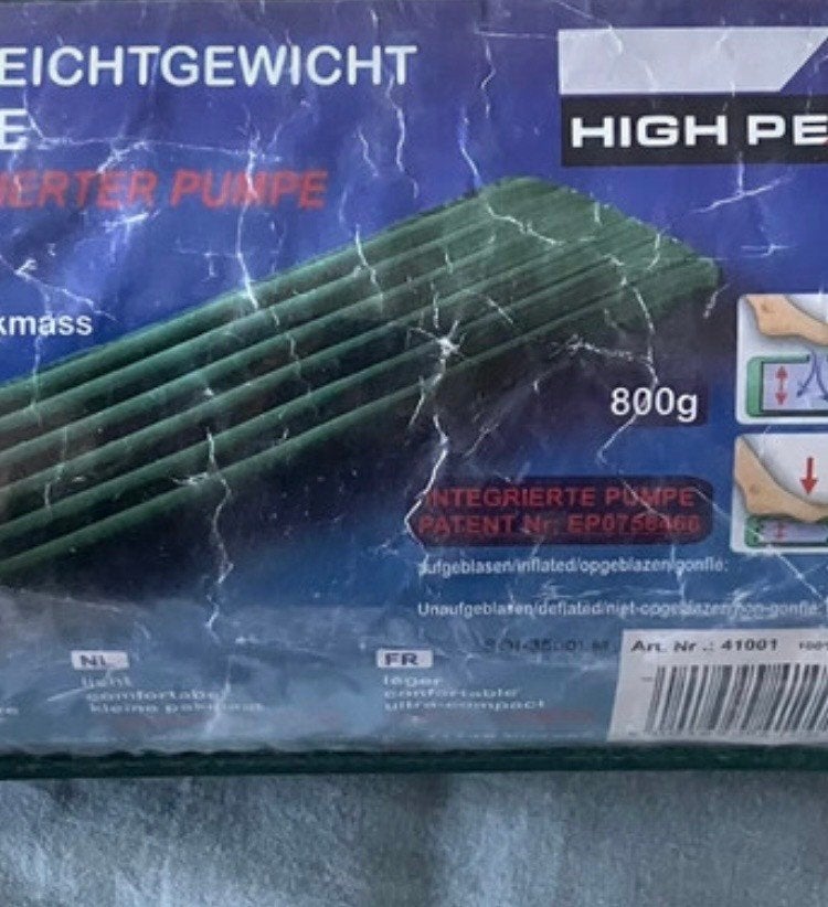 High Peak Slaapmat met ingebouwde pomp - 800g, Caravans en Kamperen, Luchtbedden, Ophalen of Verzenden, Ingebouwde pomp, Nieuw