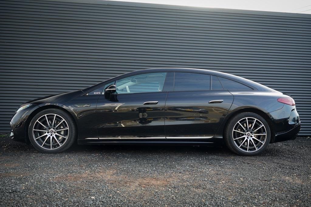 Mercedes-Benz EQS 450+ AMG Line 108 kWh / Premium Plus / HUD, Auto's, Mercedes-Benz, Gebruikt, 137 €/maand, Zwart, EQS