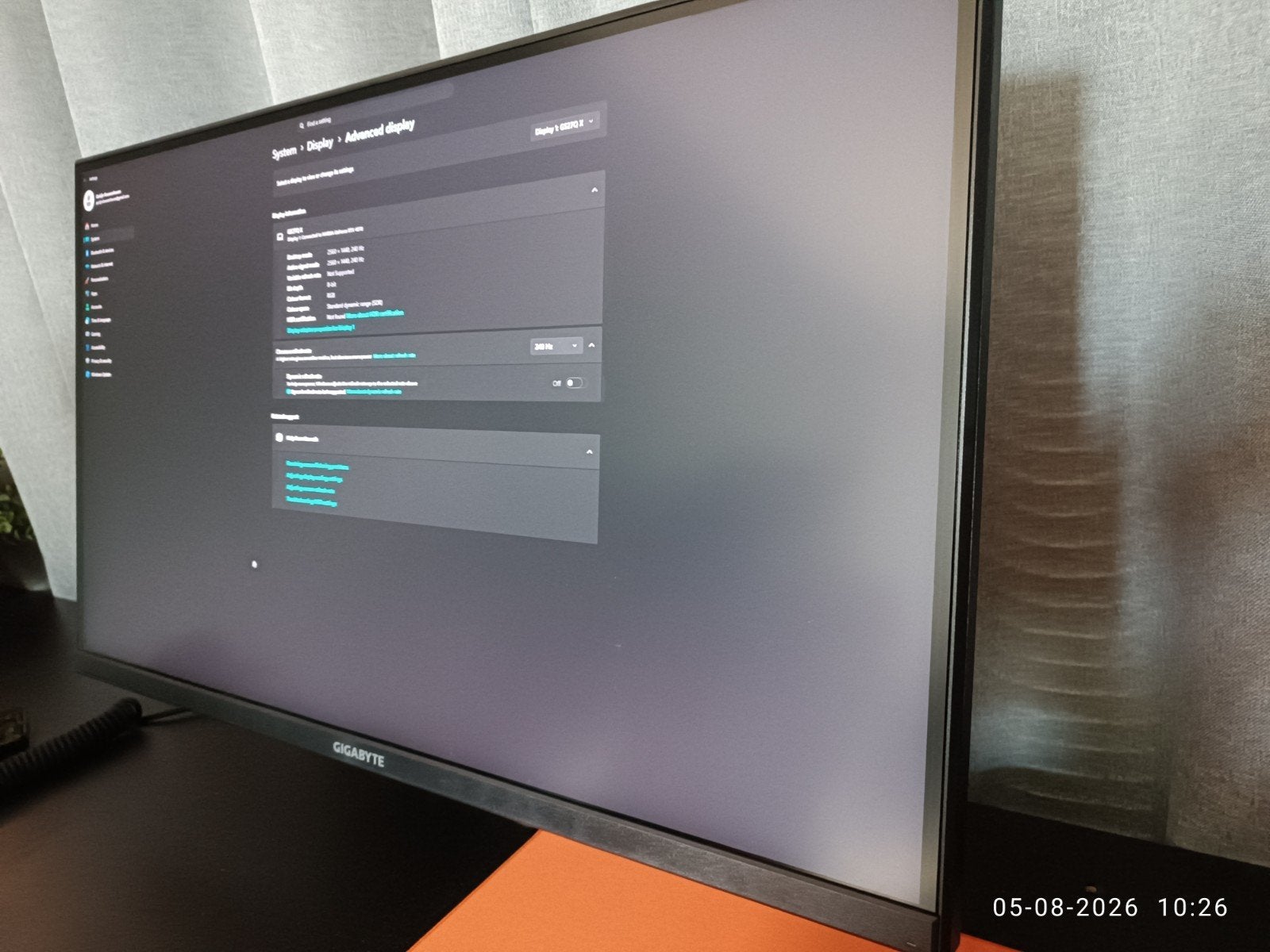 Monitor - Gigabyte GS27Q-X - 27 inch, 2560x1440 (QHD), Computers en Software, Monitoren, Zo goed als nieuw, 1 tot 2 ms, HDMI, Quad HD (2K)