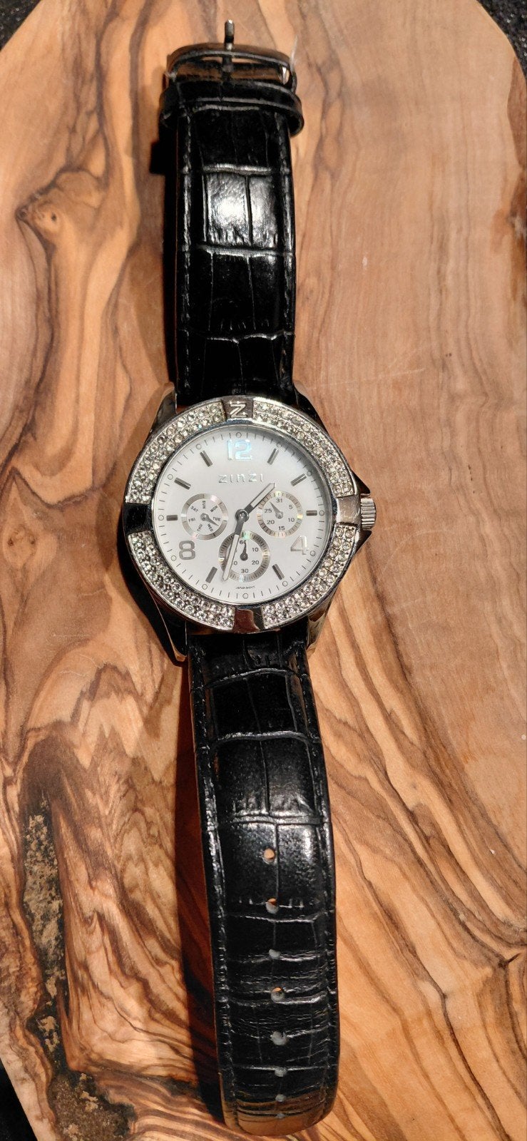 Zinzi Dames Horloge met Strass en Extra Bandje, Overige merken, Staal, Polshorloge, Ophalen of Verzenden