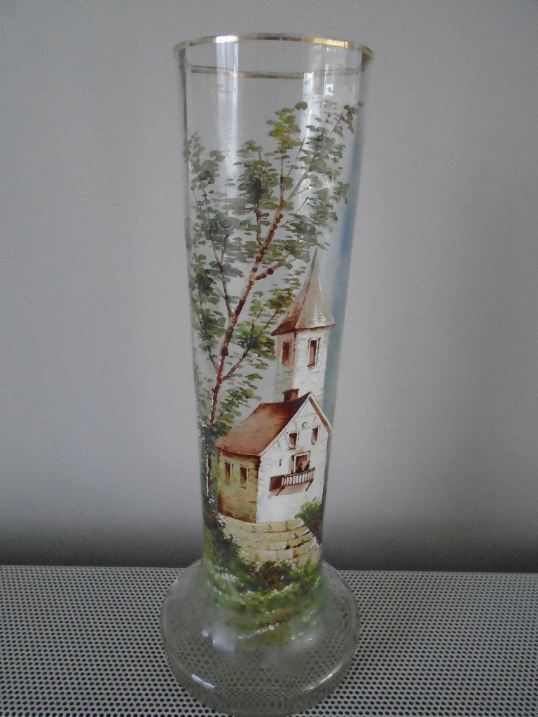 Vaas opaline 31.5cm, Antiek en Kunst, Antiek | Vazen, Ophalen of Verzenden