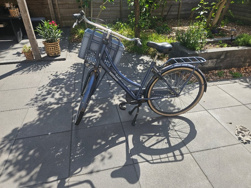 Damesfiets merk Nogan, Terugtraprem, Gebruikt, 47 tot 50 cm, Versnellingen