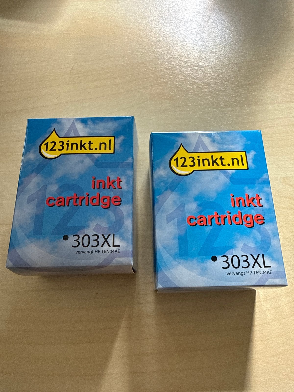2 keer 123inkt cartridge 303XL (vervangt HP T6N04AE), Ophalen of Verzenden, Nieuw