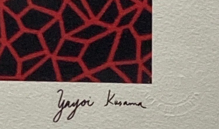Yayoi Kusama : litho (40 bi 50 cm), Ophalen of Verzenden