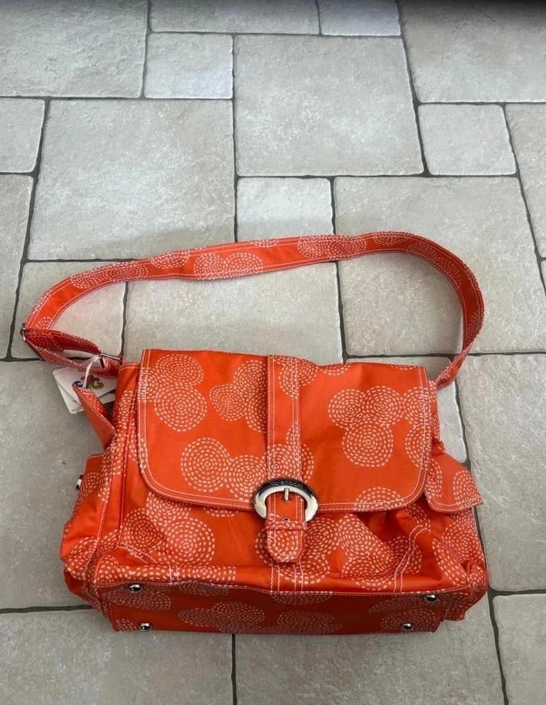 Nieuwe Oranje Luiertas met Patroon en Accessoires, Ophalen of Verzenden, Nieuw, Schoudertas