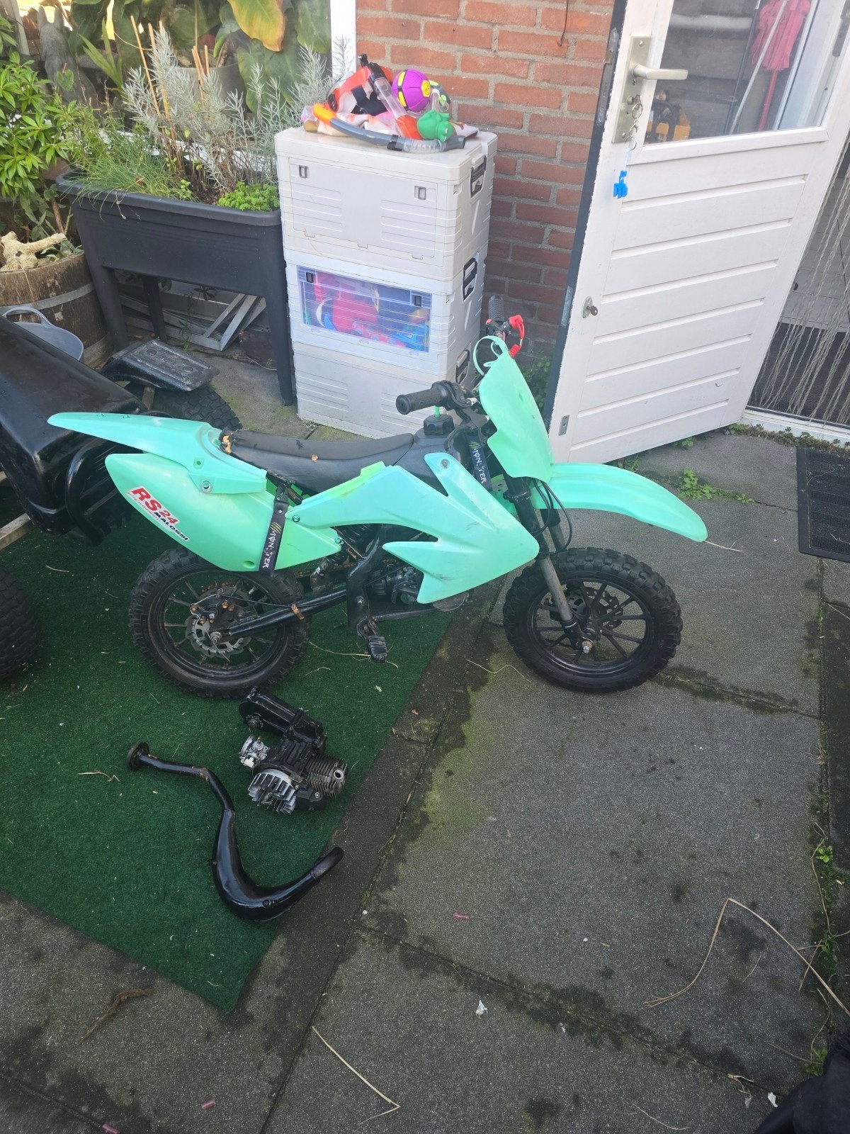 Mini Crosser 50cc - Leuk project met nieuwe onderdelen, Fietsen en Brommers, Ophalen, Gebruikt, Overige merken