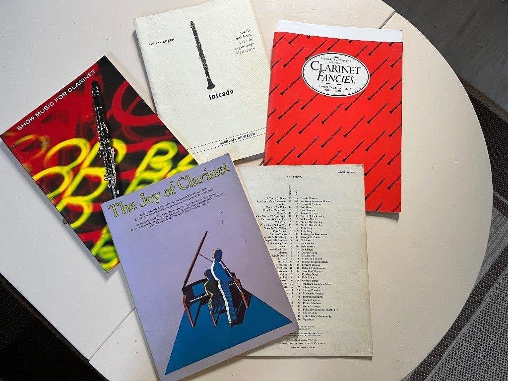 bladmuziek klarinet, Ophalen, Gebruikt, Overige materialen, Overige typen