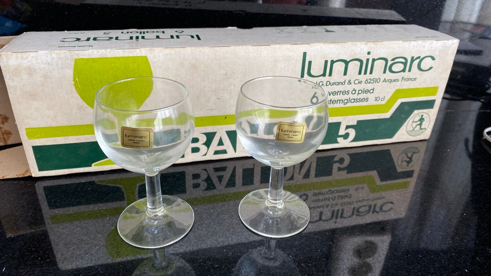 Vintage Luminarc Ballon 6 proefglaasjes 10 cl, Verzamelen, Ophalen of Verzenden, Nieuw, Overige typen