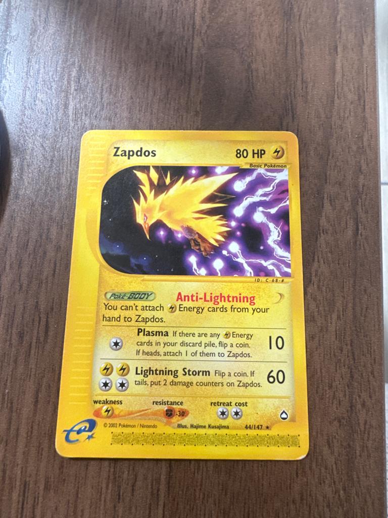 Zapdos Pokémon kaart - Base Set 2 (44/147), Ophalen of Verzenden, Gebruikt, Losse kaart