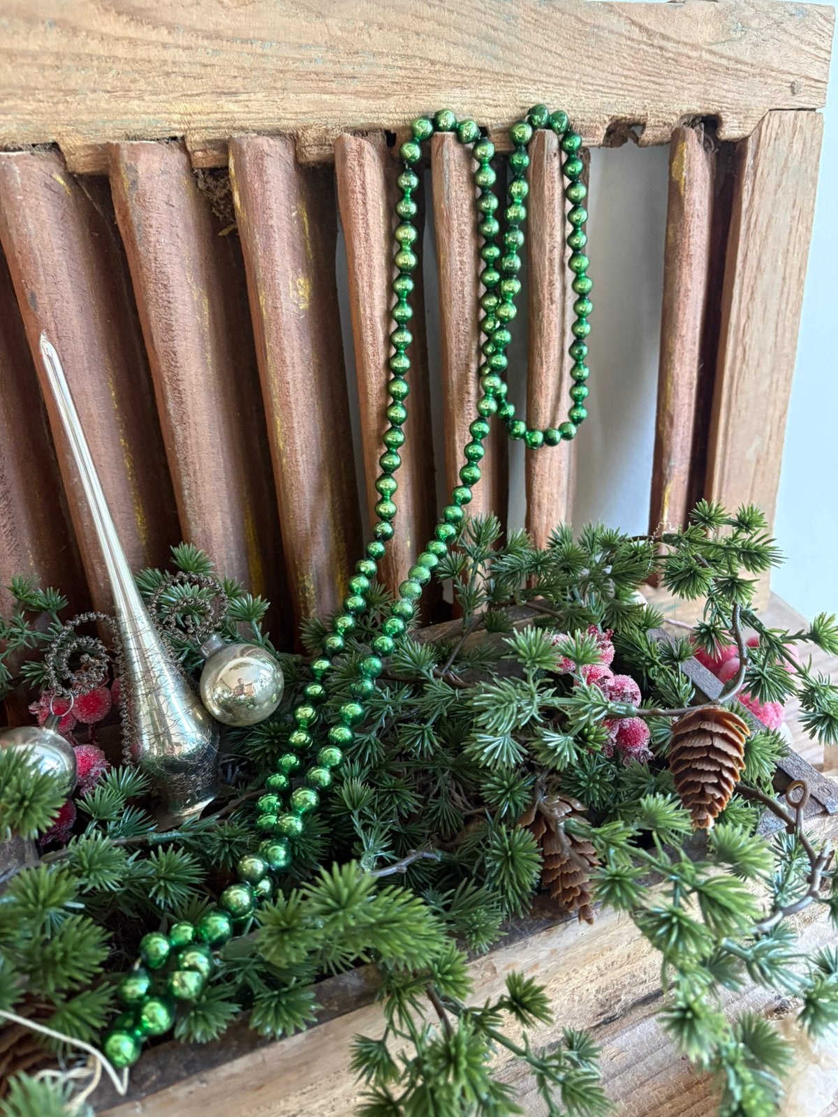 Antieke glazen ketting, Ophalen of Verzenden, Gebruikt