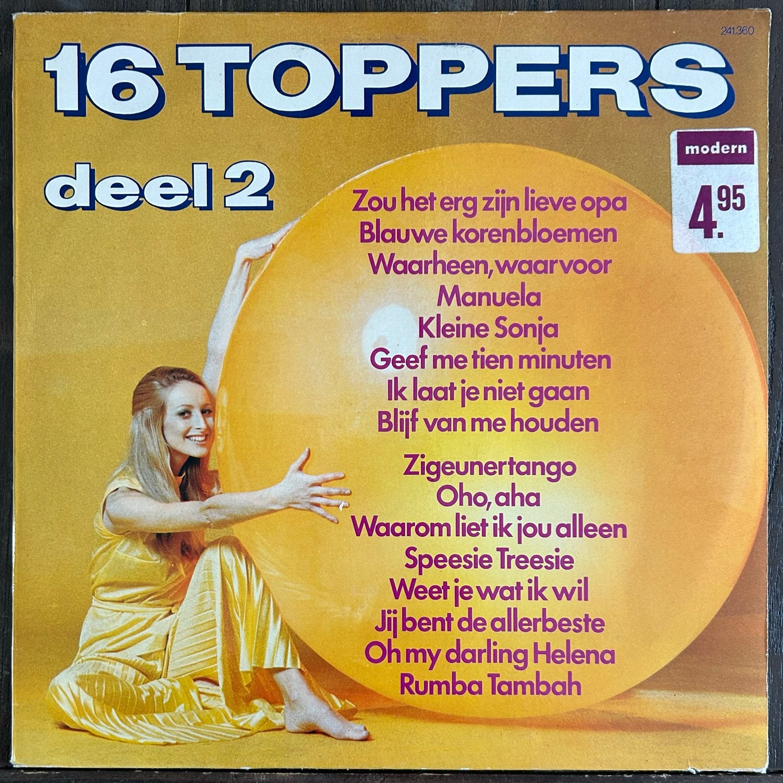 16 Toppers Deel 2 - Rita's Golden Five, Jeanette en Joke LP, LP, Gebruikt, Originele persing, Ophalen of Verzenden