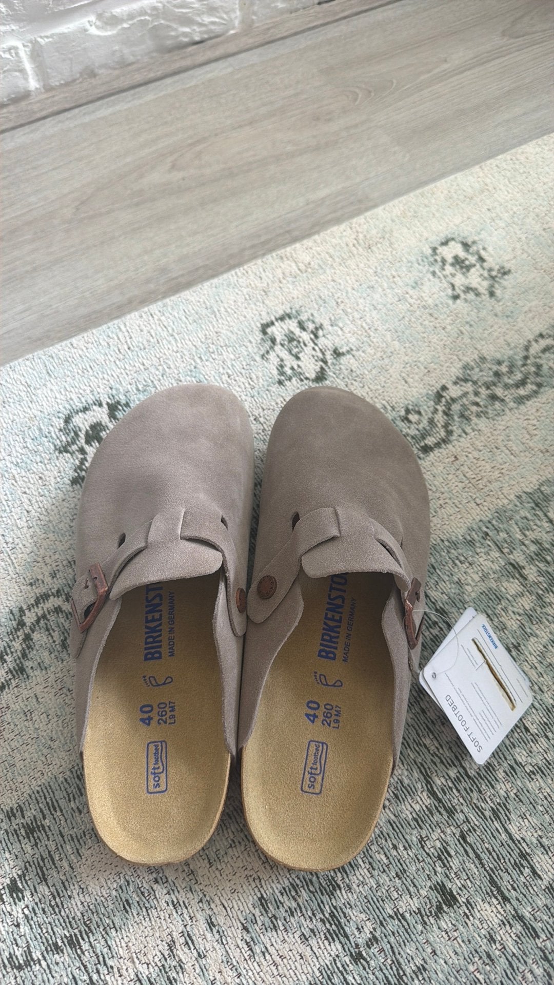 Birkenstock boston grey/taupe maat 40, Ophalen of Verzenden, Nieuw, Overige kleuren