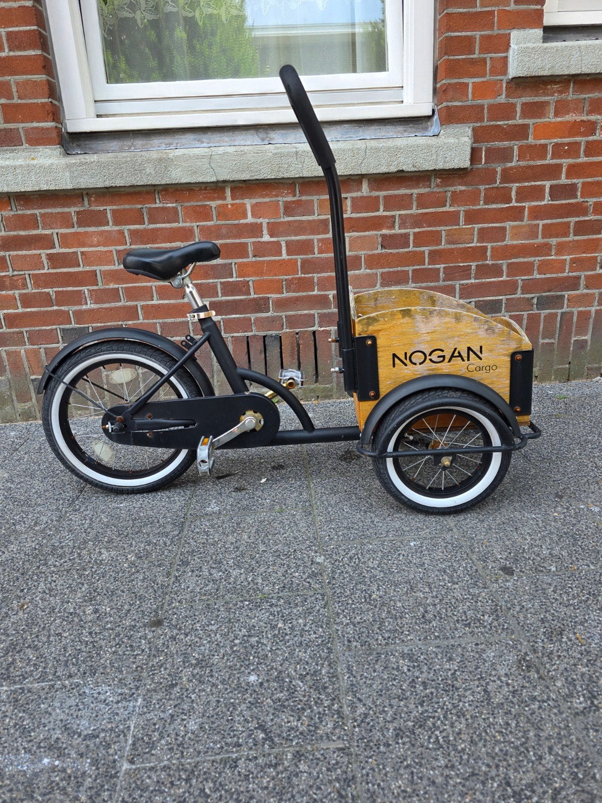 Nogan cargo kinder bakfiets 16 inch kinderfiets, Ophalen, Zo goed als nieuw, 1 kind