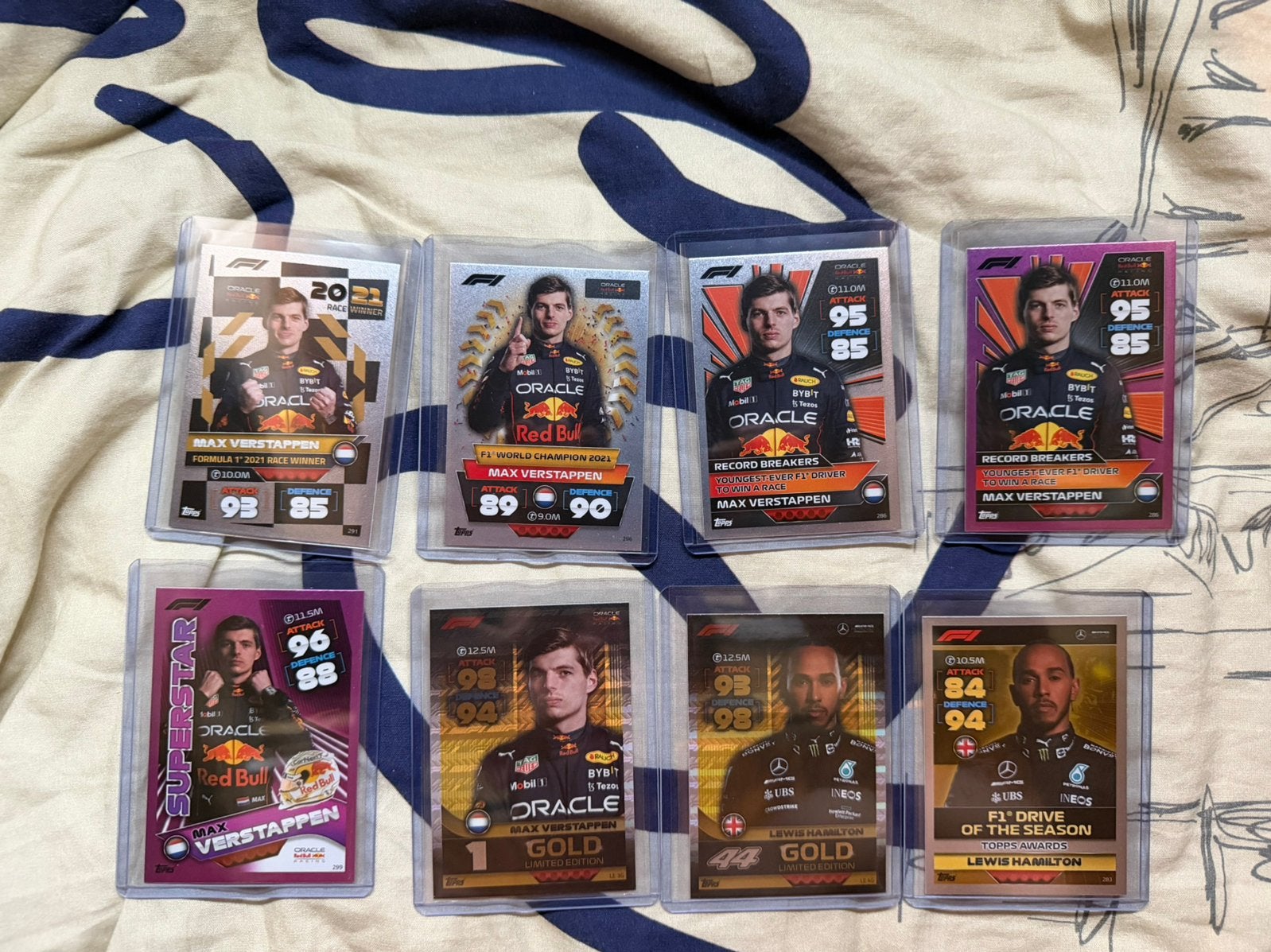 Topps Turbo Attax F1 2022 – Max Verstappen, Hamilton Gold, Verzenden, Zo goed als nieuw