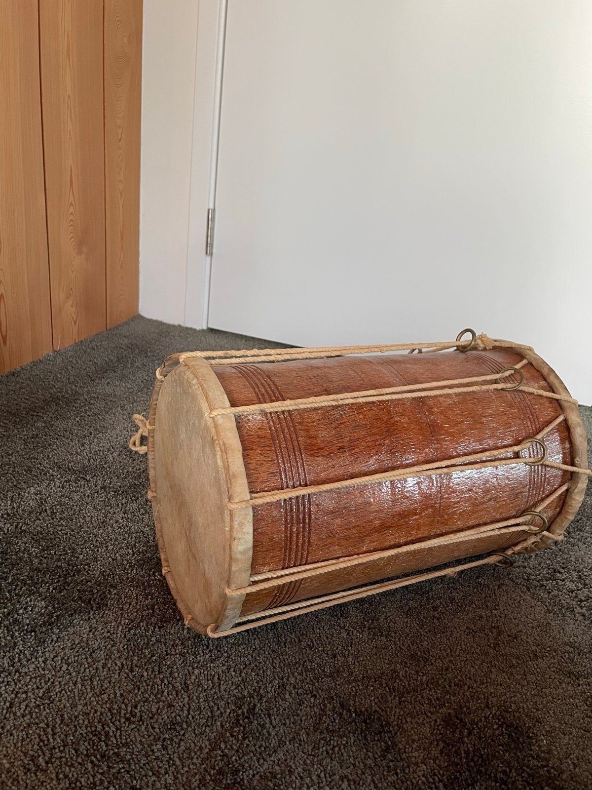Houten trommel uit Sri Lanka, Ophalen, Gebruikt, Overige merken