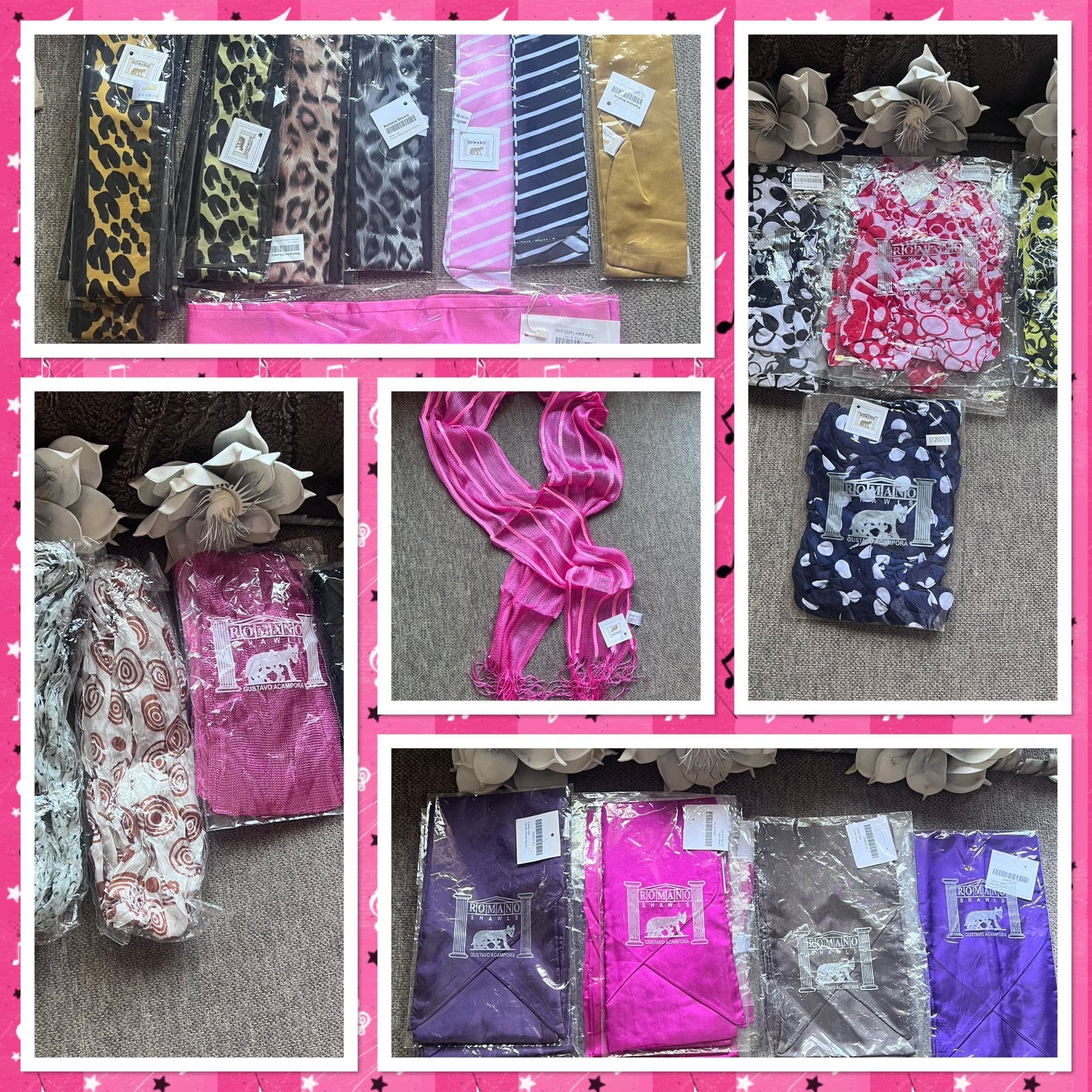 Nieuw *** Partij 50 stuks *** Romano Shawls ***, Ophalen of Verzenden, Nieuw, Sjaal